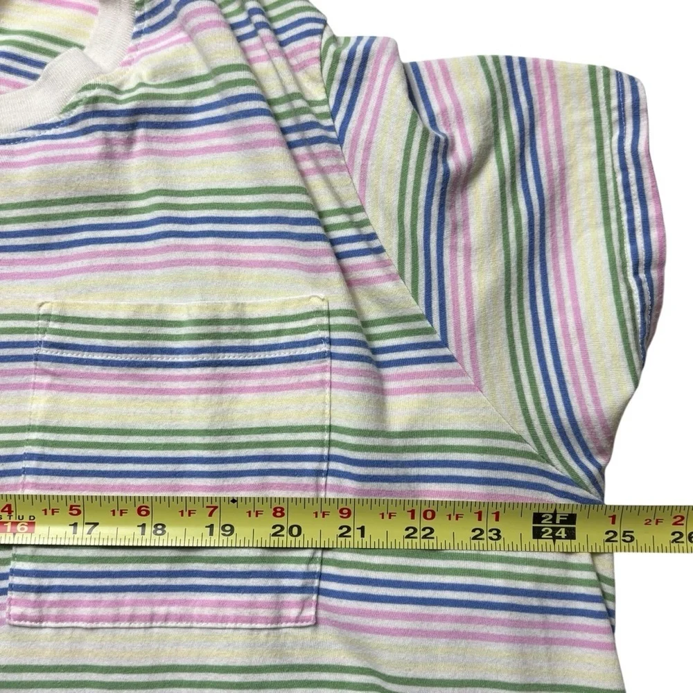 PACT Organic Cotton Tee Dress Size 3XL Multicolor Striped Sustainable *Read - Picture 5 of 9